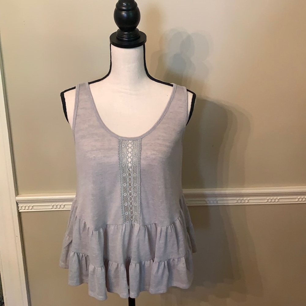 Ya Los Angeles Gray Top. Size M.
